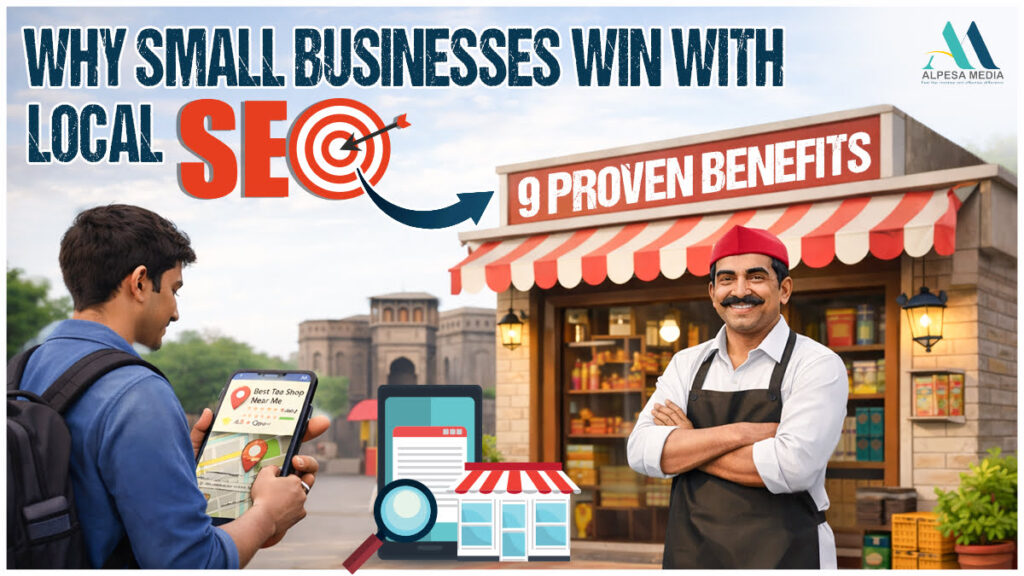 Small business owner in India benefiting from local SEO agency services for online growth